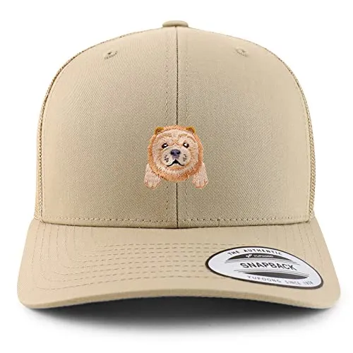 Trendy Apparel Shop Chow Chow Patch 6 Panel Trucker Mesh Cap