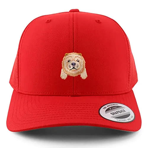 Trendy Apparel Shop Chow Chow Patch 6 Panel Trucker Mesh Cap