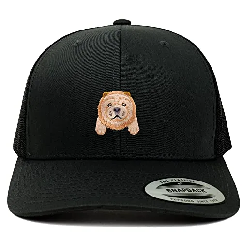 Trendy Apparel Shop Chow Chow Patch 6 Panel Trucker Mesh Cap