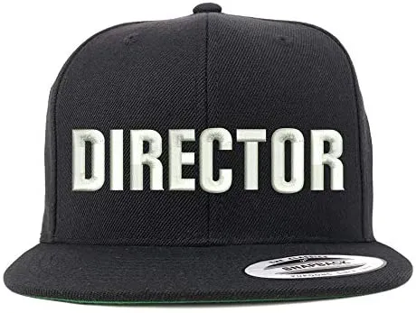 Trendy Apparel Shop Director Structured Flatbill Snapback Cap