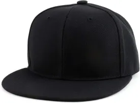 Trendy Apparel Shop Infant to Youth Plain Structured Flatbill Snapback Cap