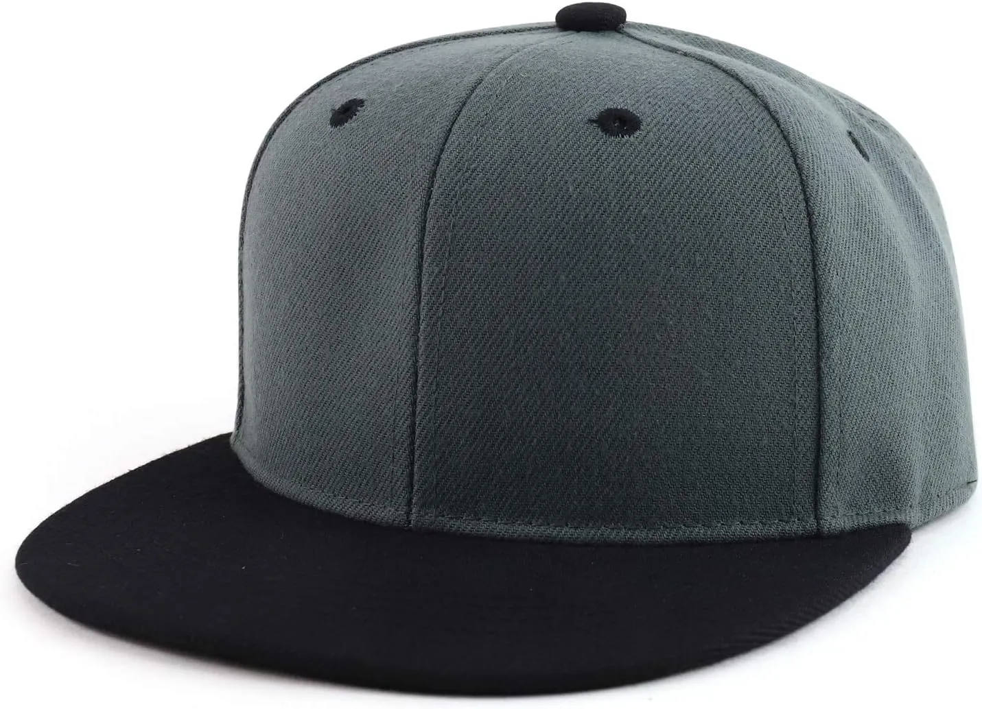Trendy Apparel Shop Infant to Youth Plain Structured Flatbill Snapback Cap