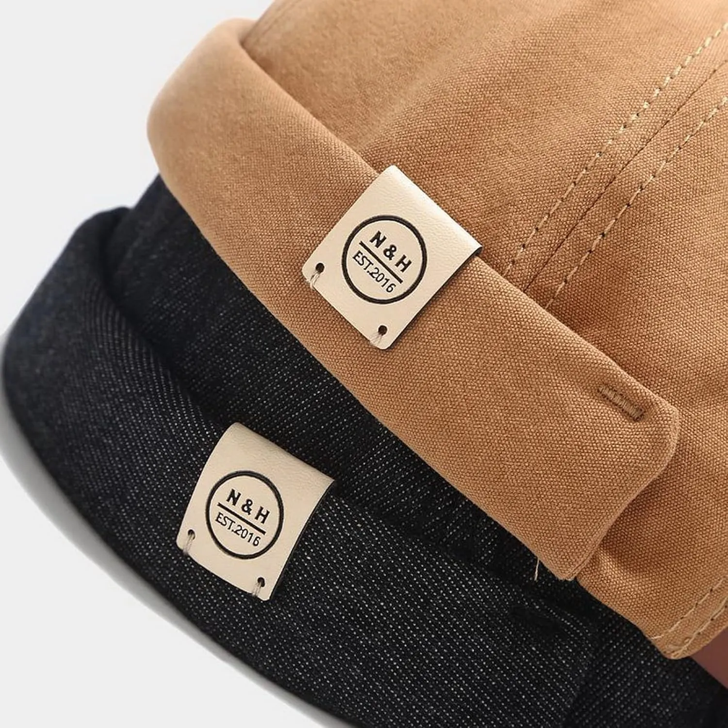 Unisex Brimless Hats Visor-Less Sailor Skullcap Beanies
