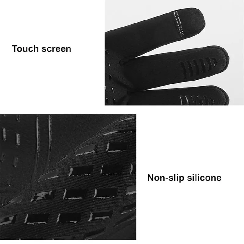 Unisex Touch Cold Waterproof Windproof Warm Thermal Fleece Gloves
