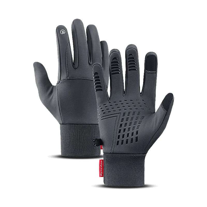 Unisex Touch Cold Waterproof Windproof Warm Thermal Fleece Gloves