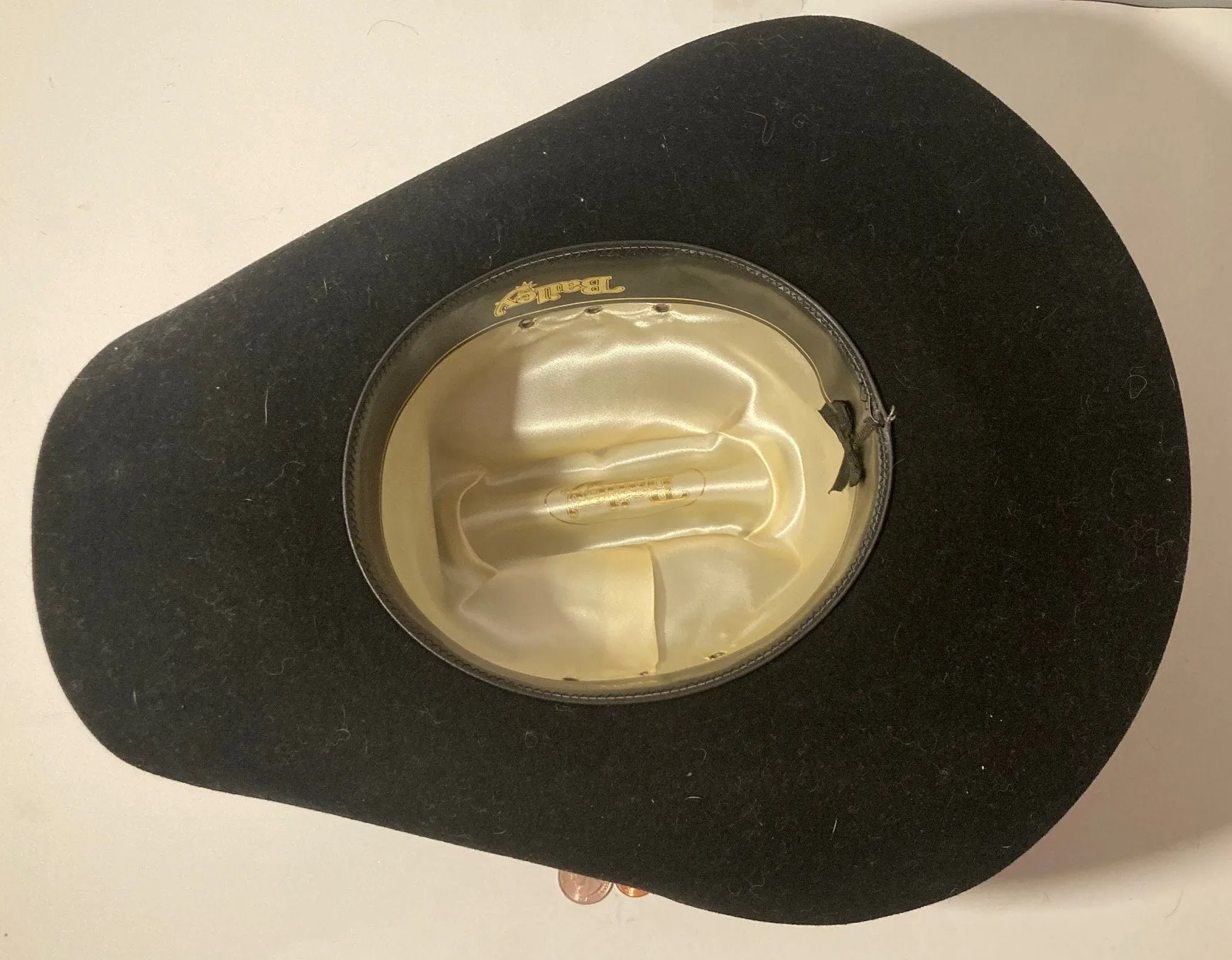 Vintage Cowboy Hat, Black, Bailey, Self Conforming, Size 6 5/8, Quality, Cowboy, Western Wear, Rancher, Sun Shade, Very Nice Hat