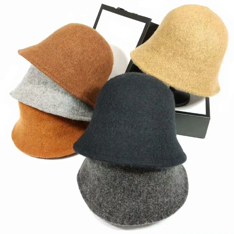 Vintage Style Everyday Solid-Color Warm Wool Cloche Hats