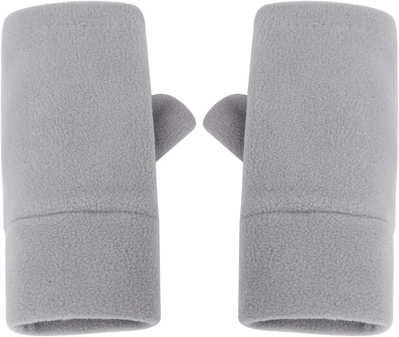 Women Men Fleece Fingerless Gloves Winter Warm Half Finger Gloves Half Mitten