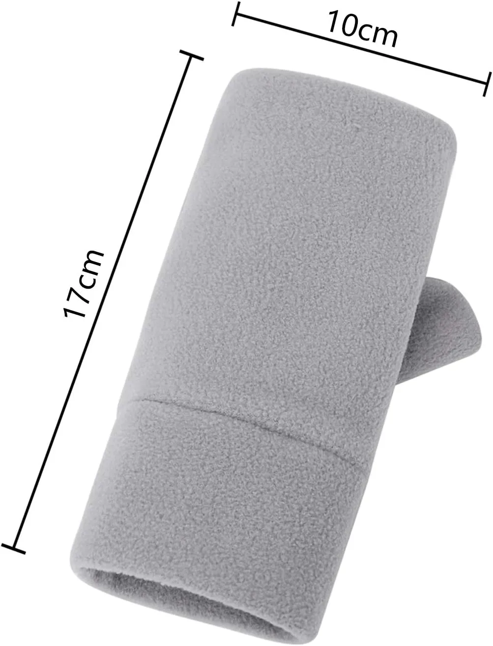 Women Men Fleece Fingerless Gloves Winter Warm Half Finger Gloves Half Mitten