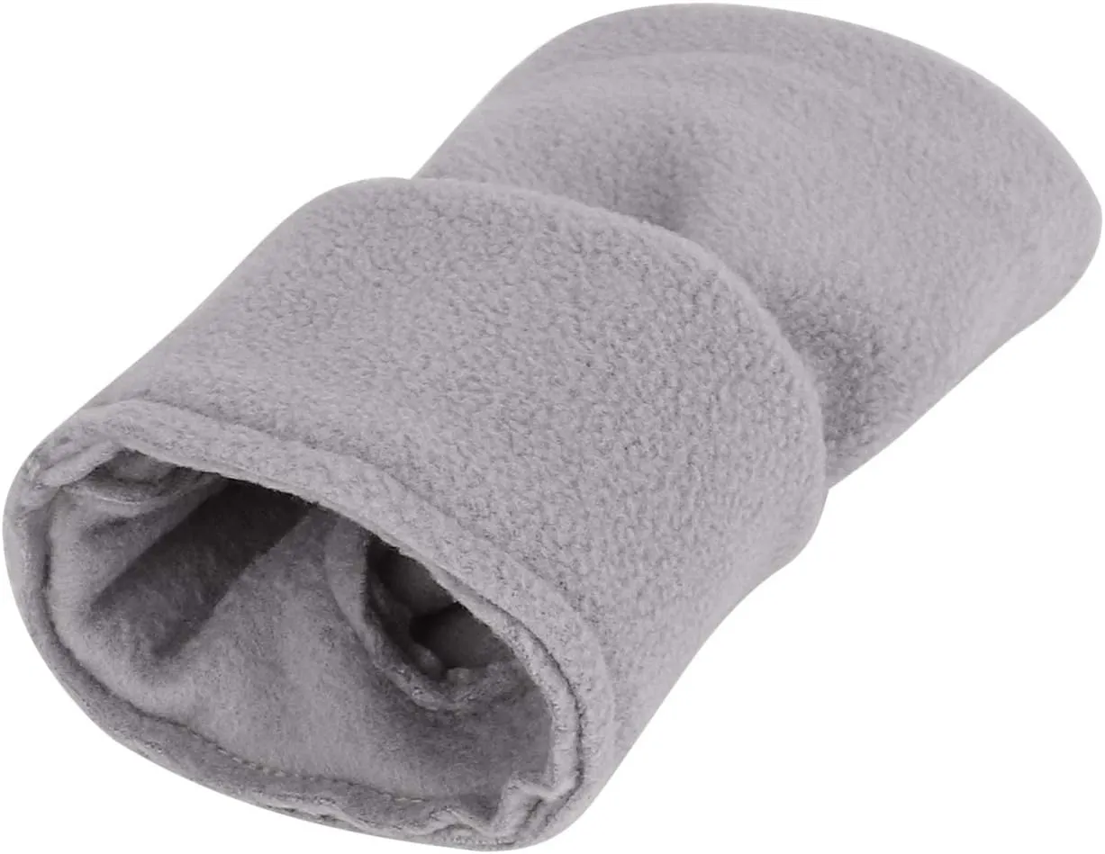 Women Men Fleece Fingerless Gloves Winter Warm Half Finger Gloves Half Mitten