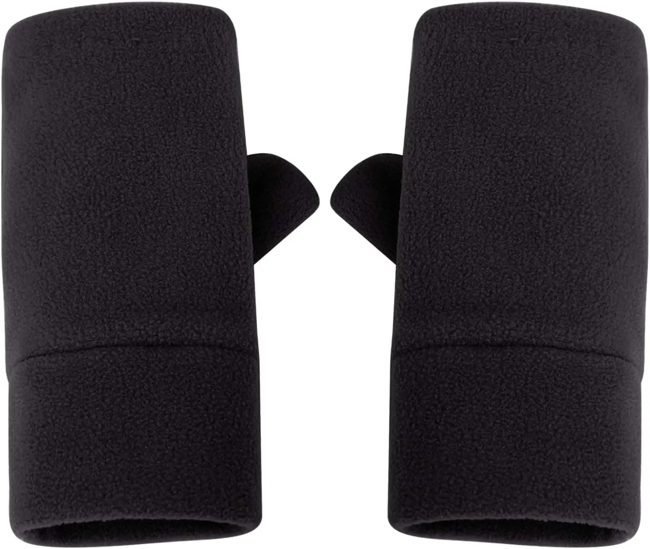 Women Men Fleece Fingerless Gloves Winter Warm Half Finger Gloves Half Mitten