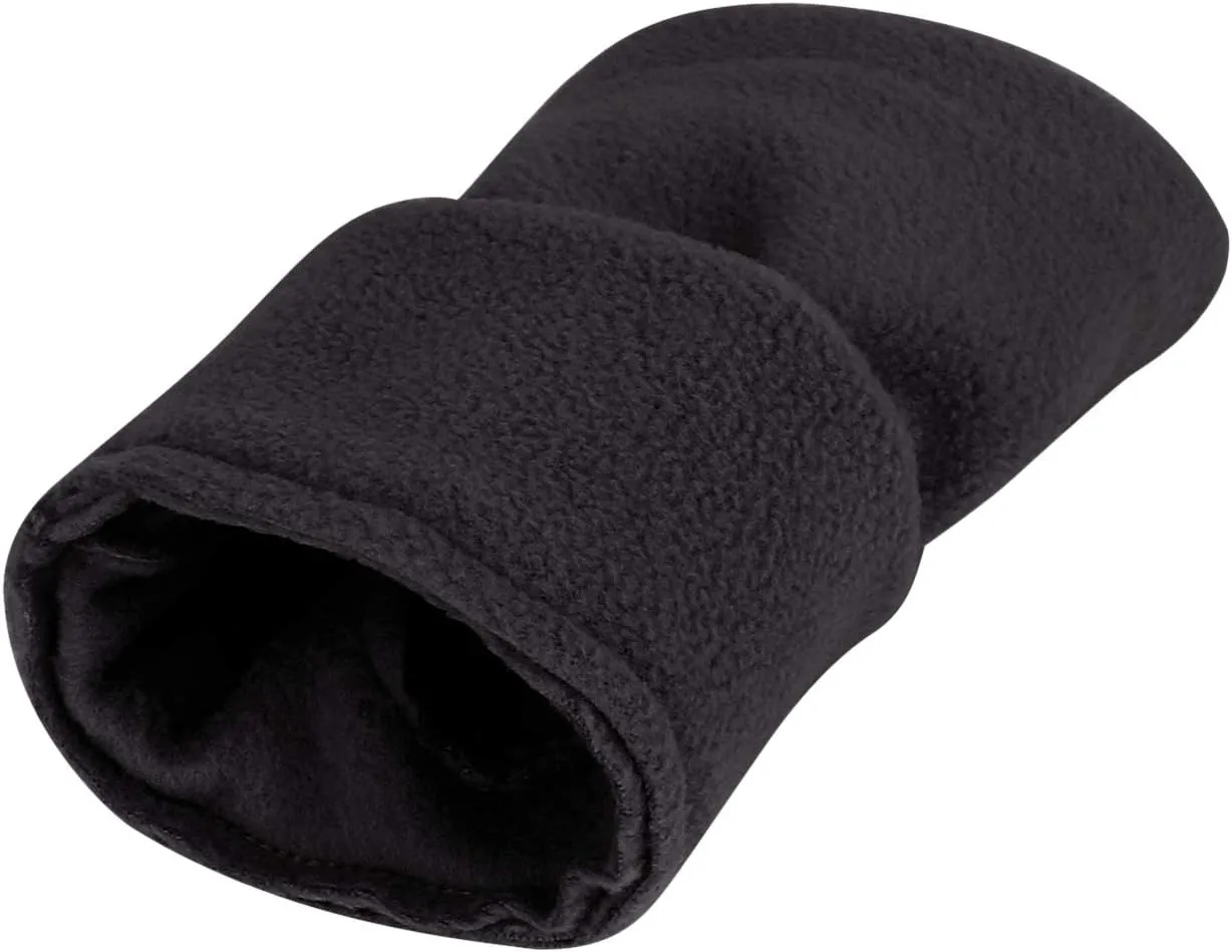 Women Men Fleece Fingerless Gloves Winter Warm Half Finger Gloves Half Mitten
