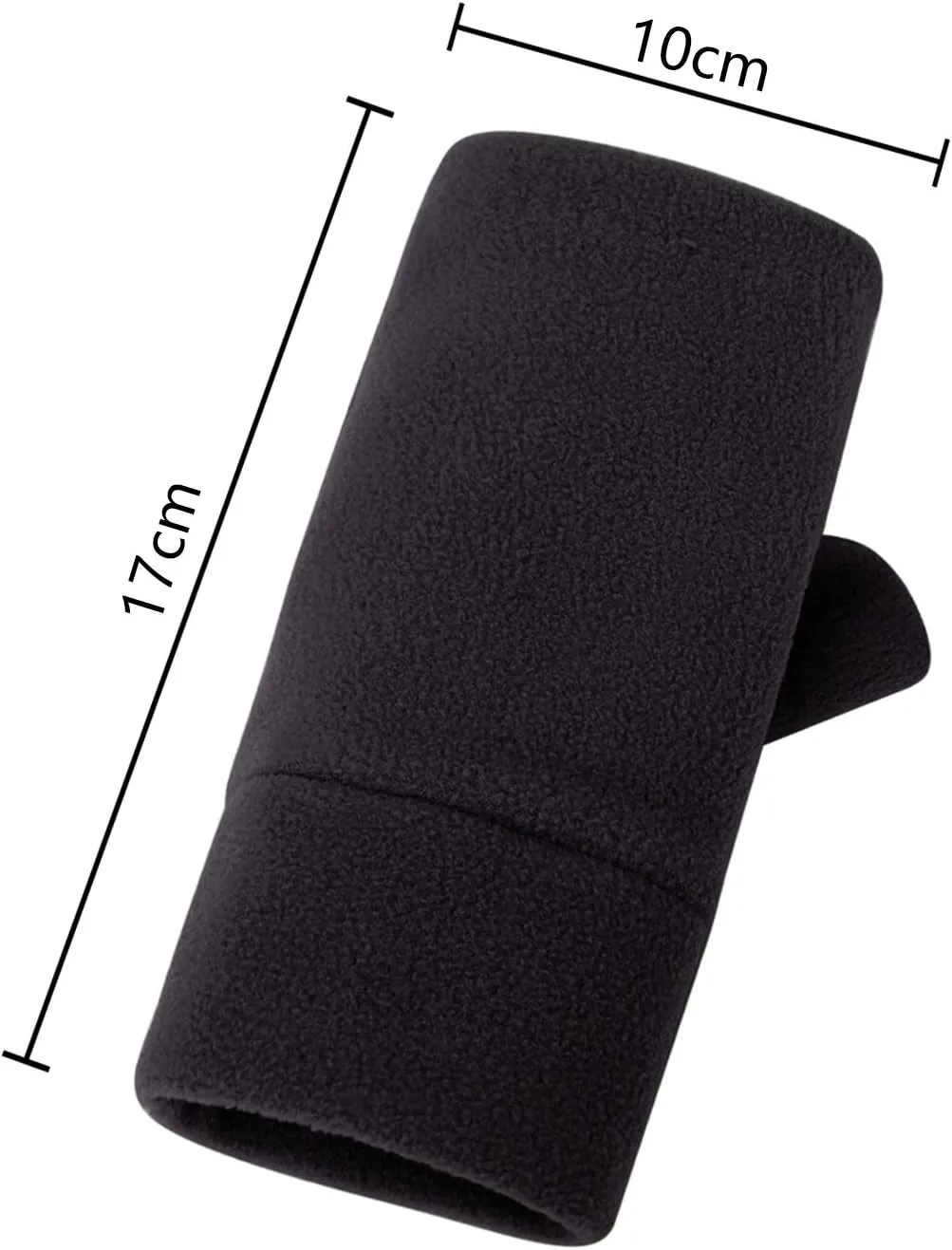 Women Men Fleece Fingerless Gloves Winter Warm Half Finger Gloves Half Mitten