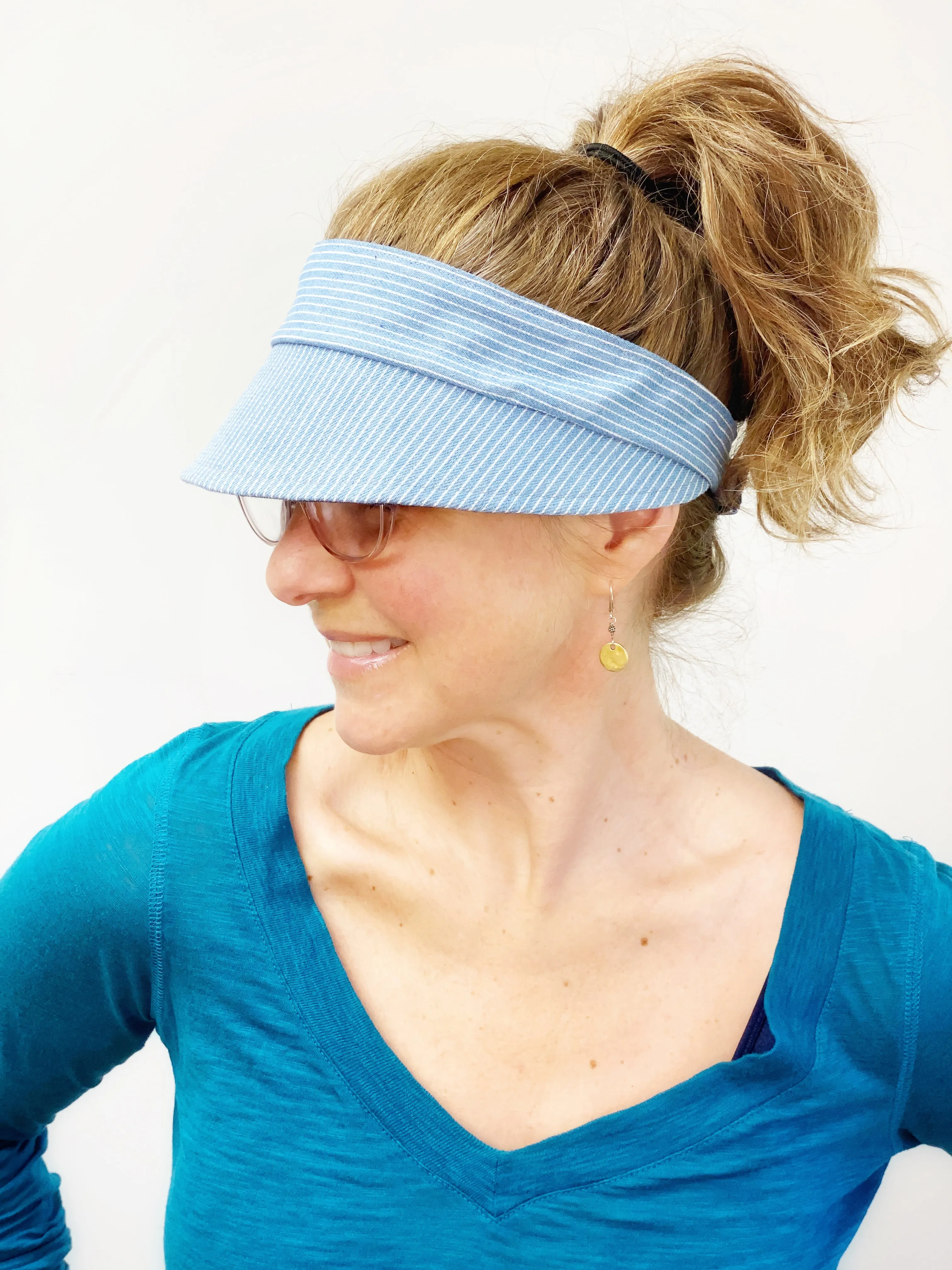 Women's Sun Visor, Summer Hat for Women, Running Visor for Women, Visor for Summer, Large Visor for Big Heads, Topless Bun Visor