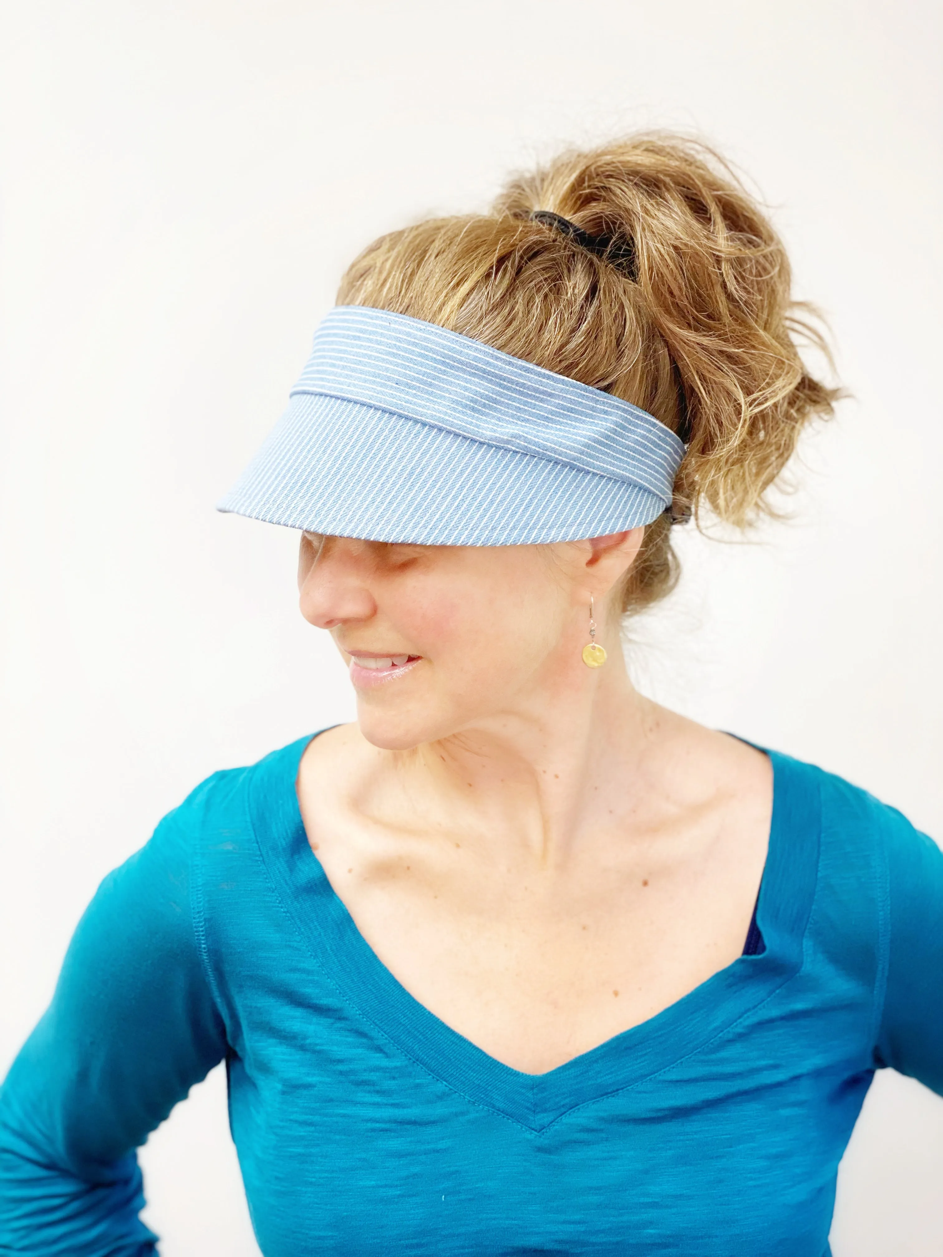 Women's Sun Visor, Summer Hat for Women, Running Visor for Women, Visor for Summer, Large Visor for Big Heads, Topless Bun Visor