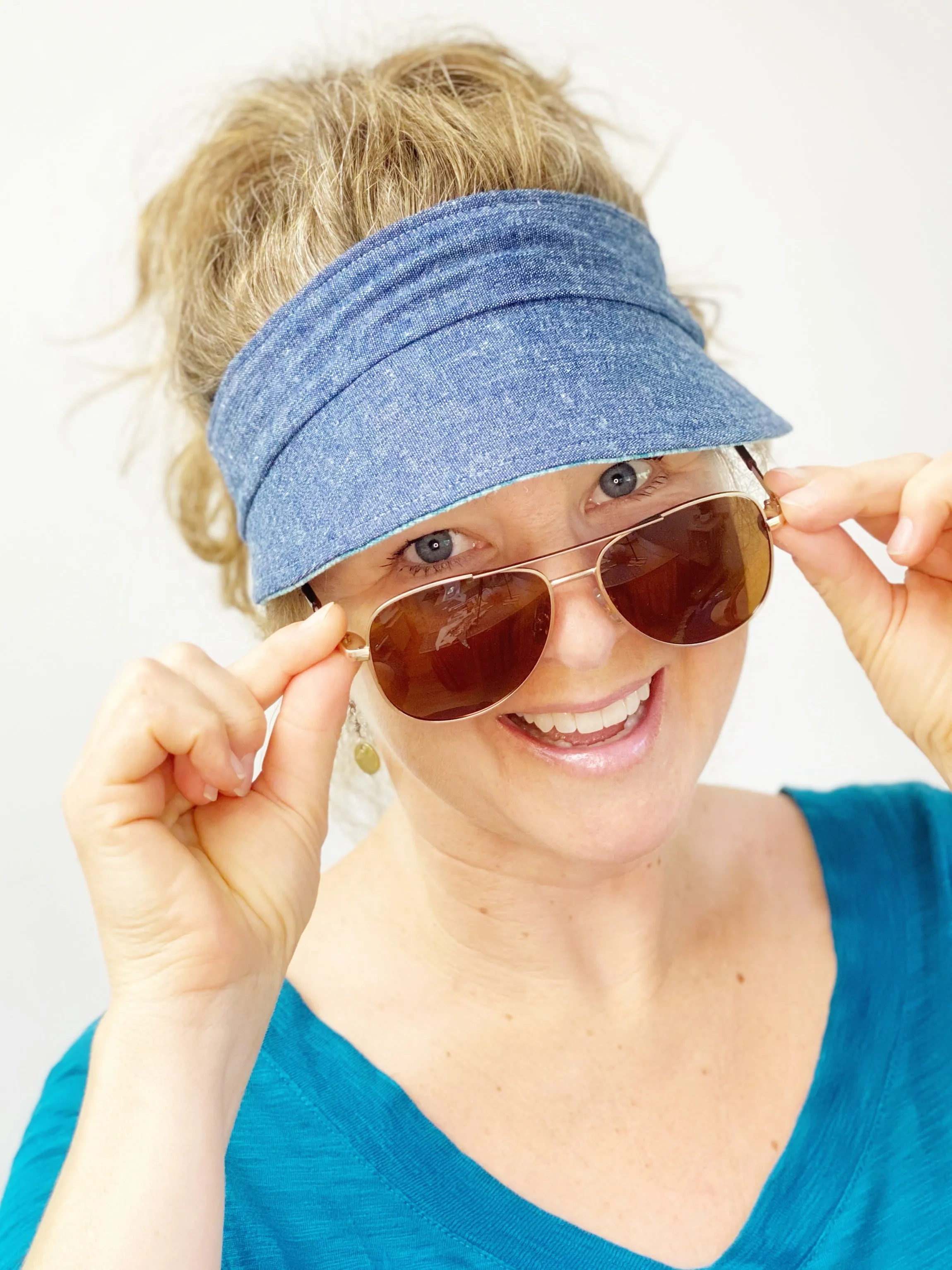 Women's Sun Visor, Summer Hat for Women, Running Visor for Women, Visor for Summer, Large Visor for Big Heads, Topless Bun Visor